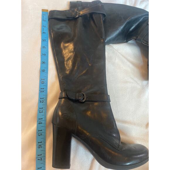 BORN Tall Riding Harness Boots in Black Size 7 - Picture 5 of 10